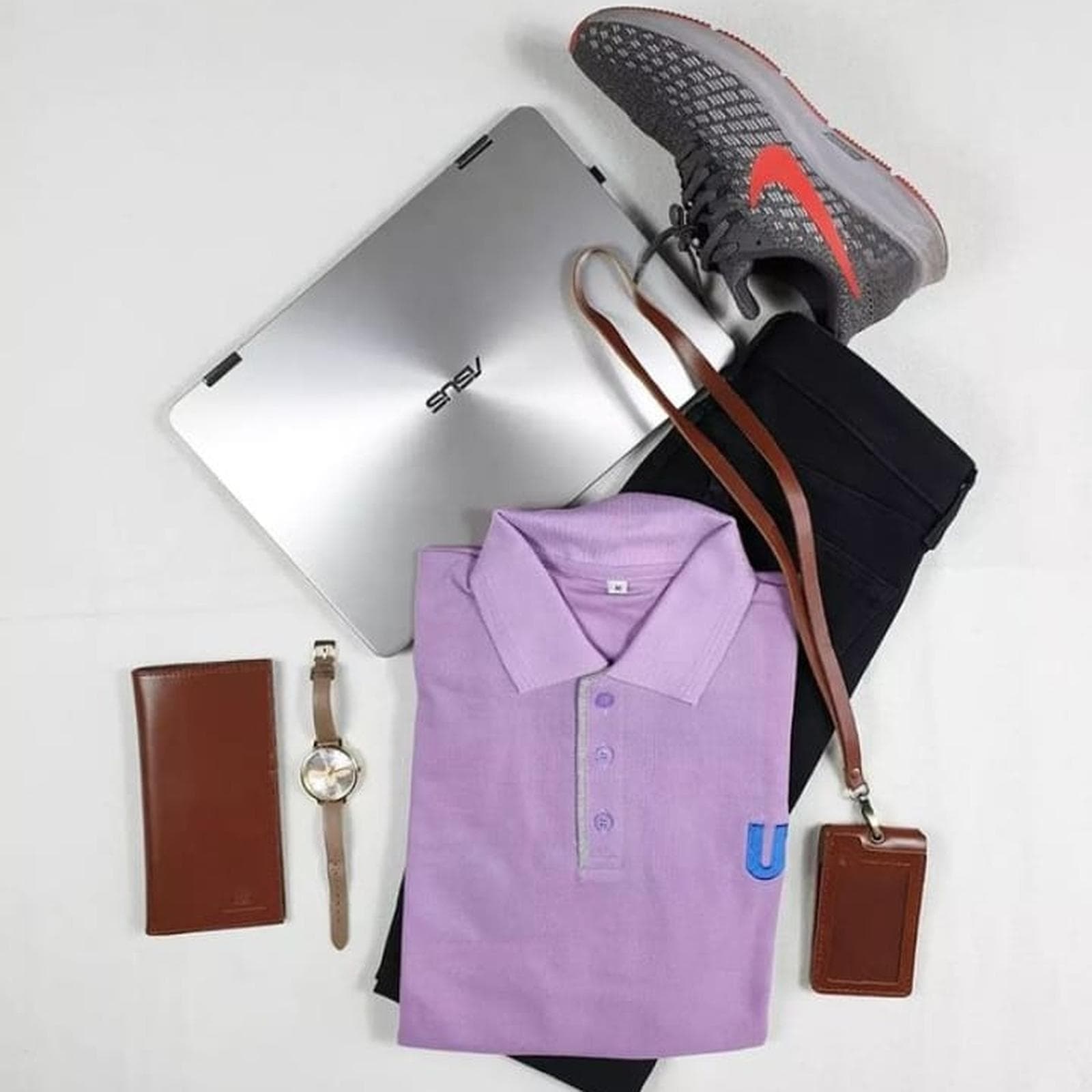 Kaos polo lengan pendek Ungu Universitas Terbuka Pria/Wanita